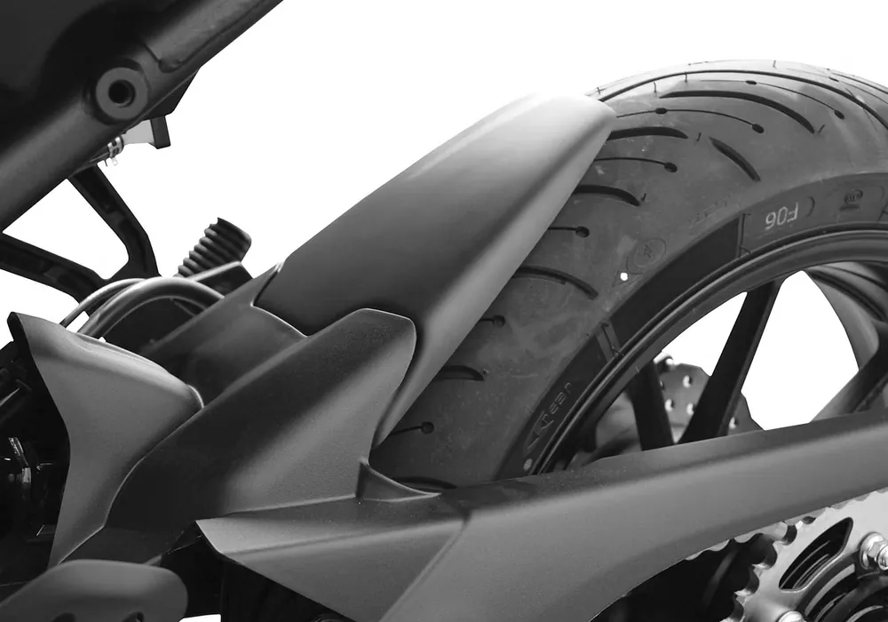 BODYSTYLE Hinterradabdeckungsverlängerung ABS Kunststoff schwarz-matt für YAMAHA MT-07, XSR700 / XTribute / Legacy Letzte Chance