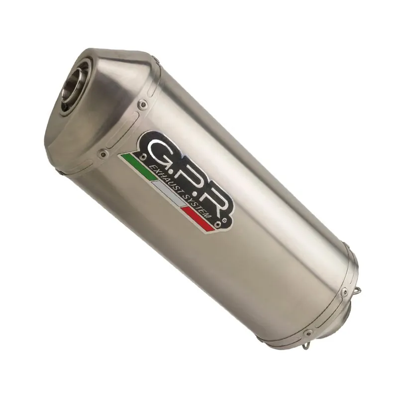 Abverkauf GPR Endschalldämpfer Triumph Tiger 800 2011/16 e3 EC-Approv. slip-on exhaust Satinox