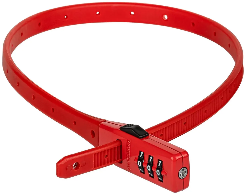 Markenware KRYPTONITE Zahlen-Kabelschloss Click Lock rot