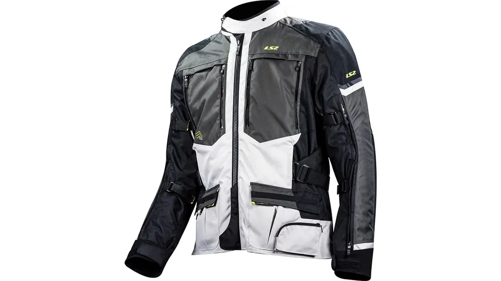 LS2 Norway Jacke Schwarz / Grau / Hellgrau / Gelb Herren Gr.s Direkt Vom Hersteller