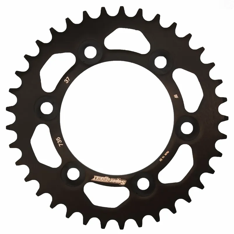Letzte Chance Supersprox Alu-Kettenrad 520 37Z (Schwarz)