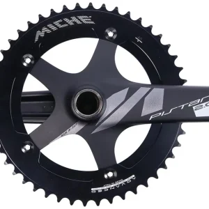 Bestpreis Miche Kettenradgarnitur Pistard 2.0 48 Zähne 165 mm schwarz