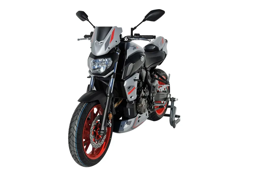 BODYSTYLE Sportsline Kühlerseitenverkleidung ABS Kunststoff grau/rot/anthrazit für YAMAHA MT-07 Sichere Zahlung