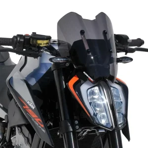 Neu ERMAX Naked-Bike-Scheibe Sport Acrylic durchsichtig Schwarz getönt für KTM 790 Duke; 890 Duke; 890 Duke GP; 890 Duke R