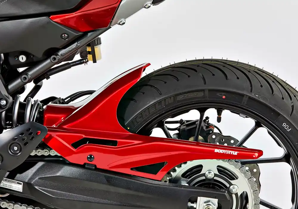 BODYSTYLE Sportsline Hinterradabdeckung ABS Kunststoff grau für YAMAHA Tracer 700 Geprüft