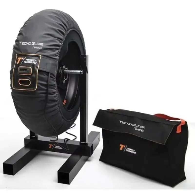 Top-Seller Thermal Technology by TG Reifenwärmer Set mit Display [Schwarz / Vorne]