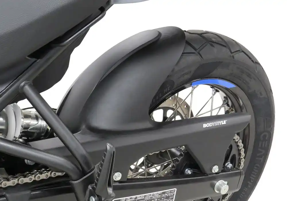 Must-Have BODYSTYLE Sportsline Hinterradabdeckung ABS Kunststoff schwarz für ROYAL ENFIELD Guerilla 450, Himalayan 450