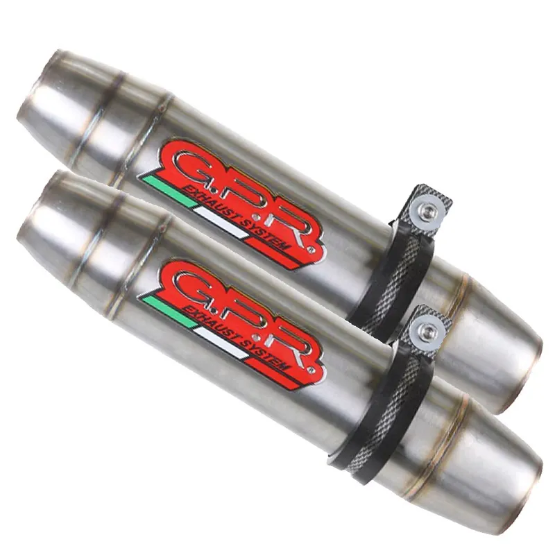Markenprodukt GPR Endschalldämpfer Aprilia Shiver 900 2017/20 e4 Pair Racing slip-on exhaust Deeptone Inox