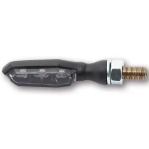 Geprüft HIGHSIDER pro Sonic-X1 LED Blinker Gehäuse Schwarz / Linse Rauchgrau (Paar), Vorn & Hinten