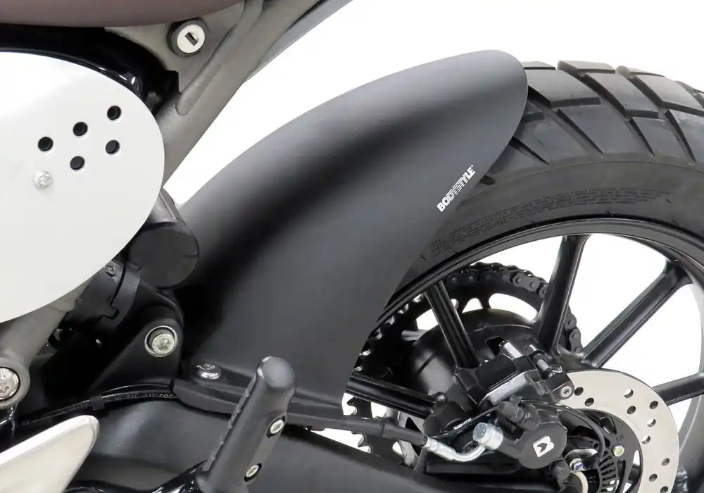 Sonderaktion BODYSTYLE Sportsline Hinterradabdeckung ABS Kunststoff schwarz für TRIUMPH Scrambler 400X, Speed 400