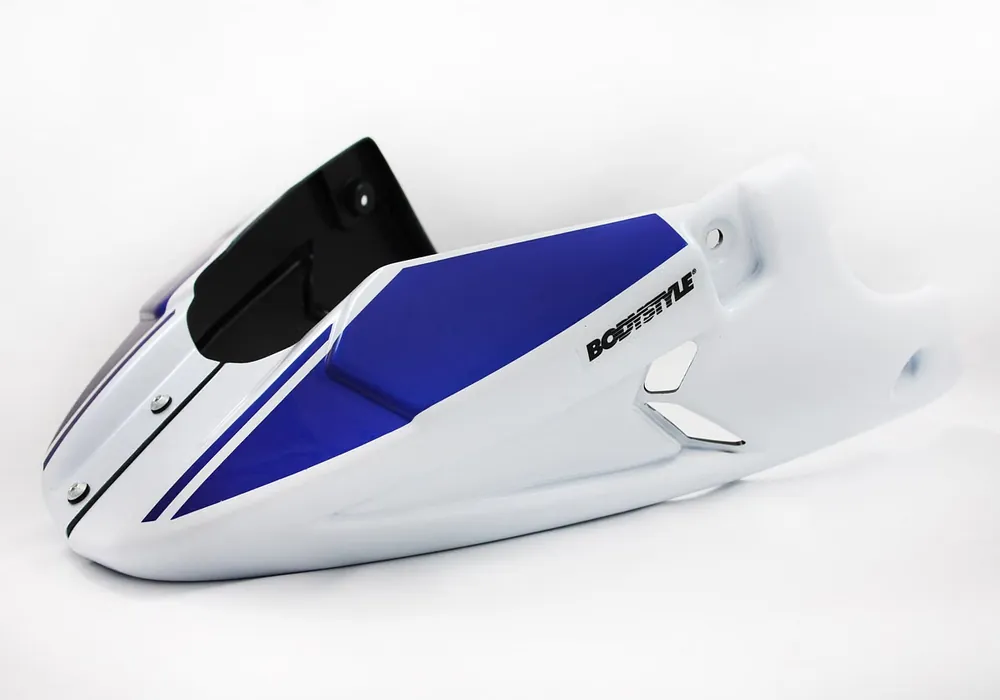 BODYSTYLE Sportsline Bugspoiler ABS Kunststoff weiß/blau für SUZUKI SV 650 Abverkauf