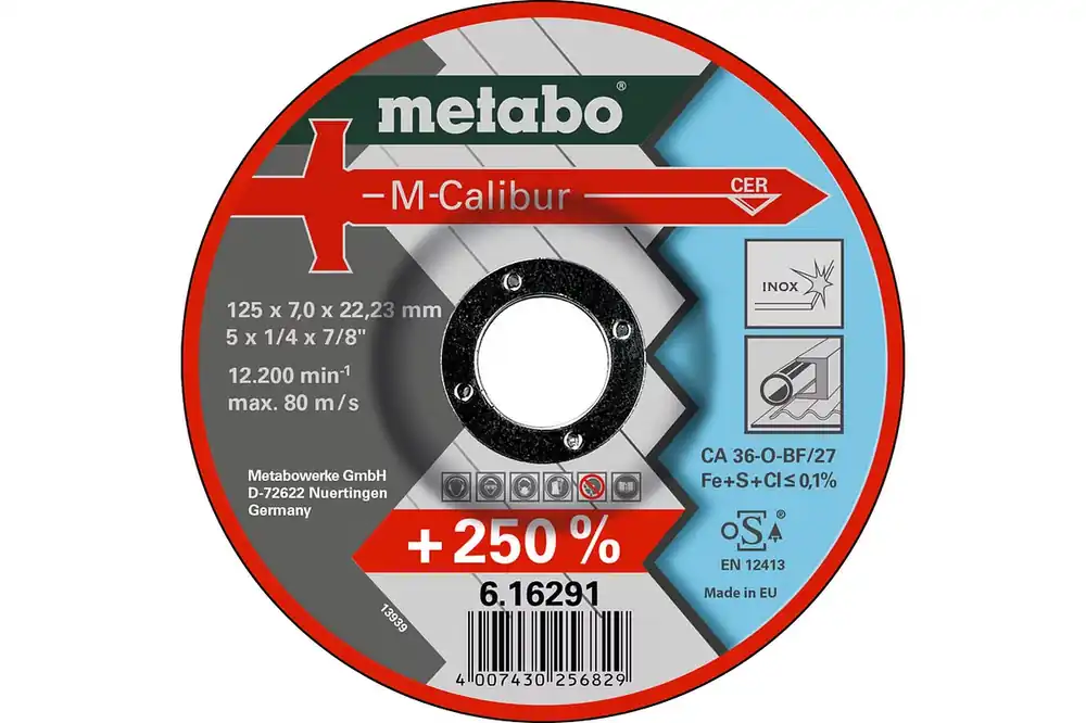 Neuheit Metabo M-Calibur 125 x 7,0 x 22,23 InoxSF 27