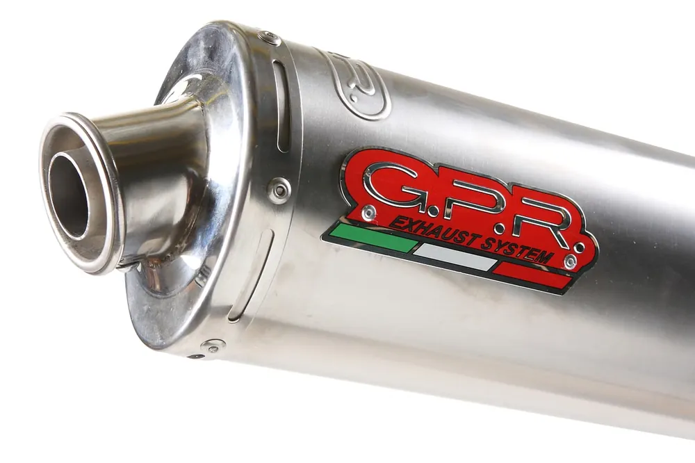 Begrenztes Angebot GPR Endschalldämpfer Kawasaki ZX-12R 2000/06 EC-Approv. bolt-on Silencer Inox Tondo / Round