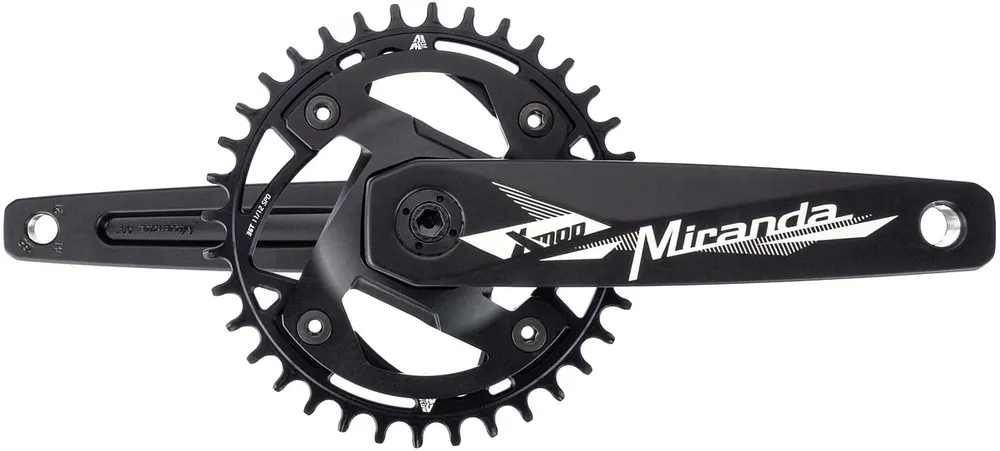 Geprüft Miranda Kettenradgarnitur Modular MRTB Chainflow 3D 36 Zähne schwarz