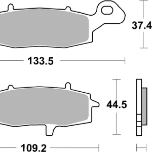 SBS Bremsbelag 705RST Road Racing Sinter Rabatt