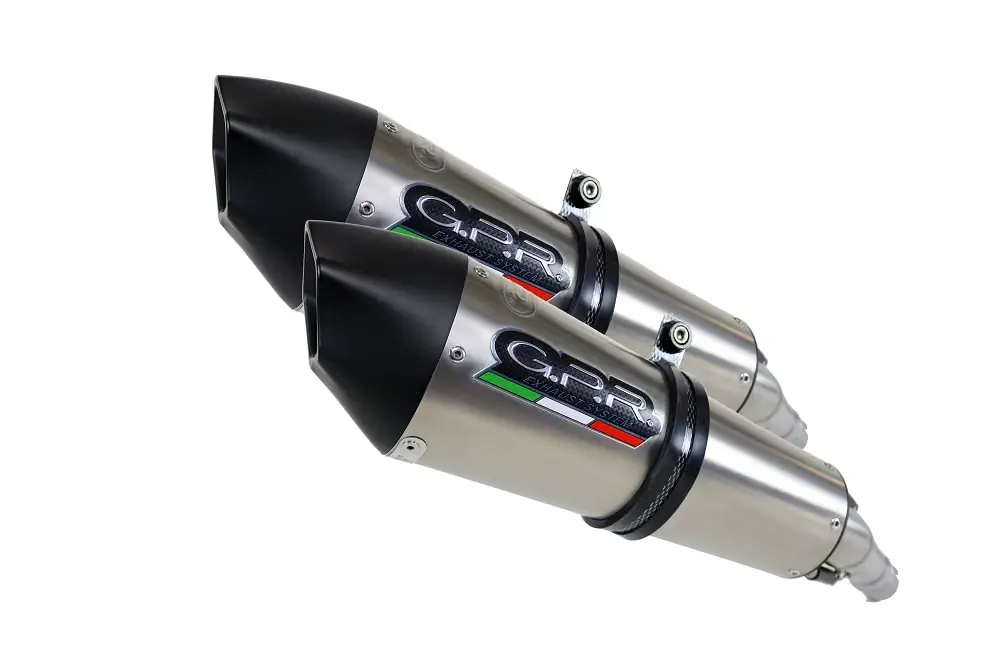 GPR Endschalldämpfer BMW R 1200 S 2006/08 Pair EC-Approv. slip-on exhaust Gpe Ann. Titaium Aktuell