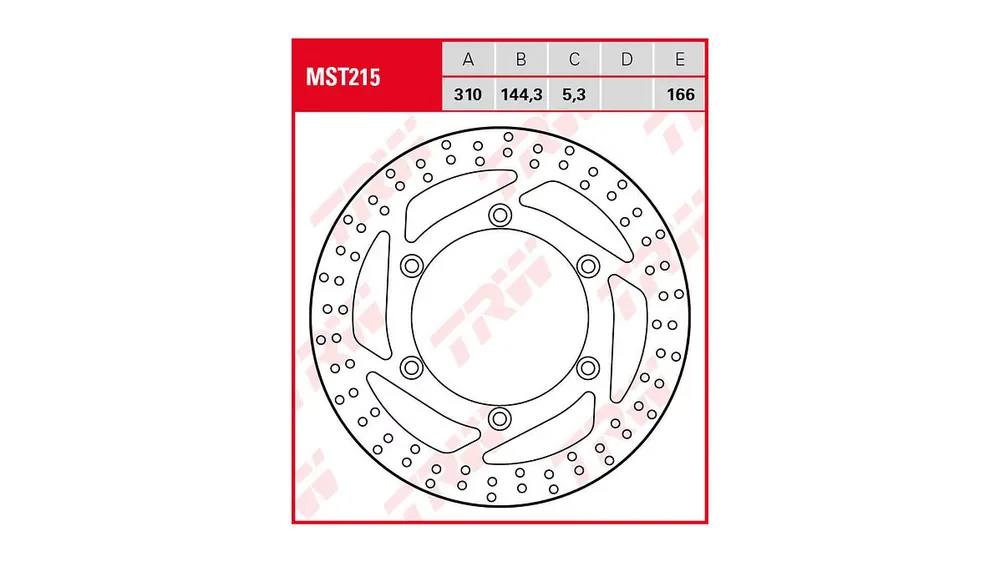 Preiswert TRW Bremsscheibe MST215 mit Zulassung