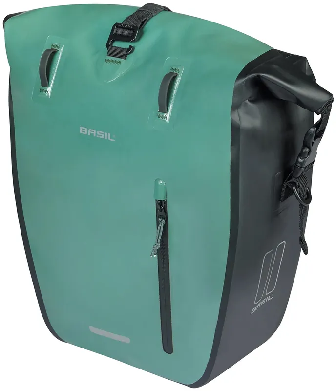 Basil Rivo Einzeltasche silber,grün Preis Gesenkt