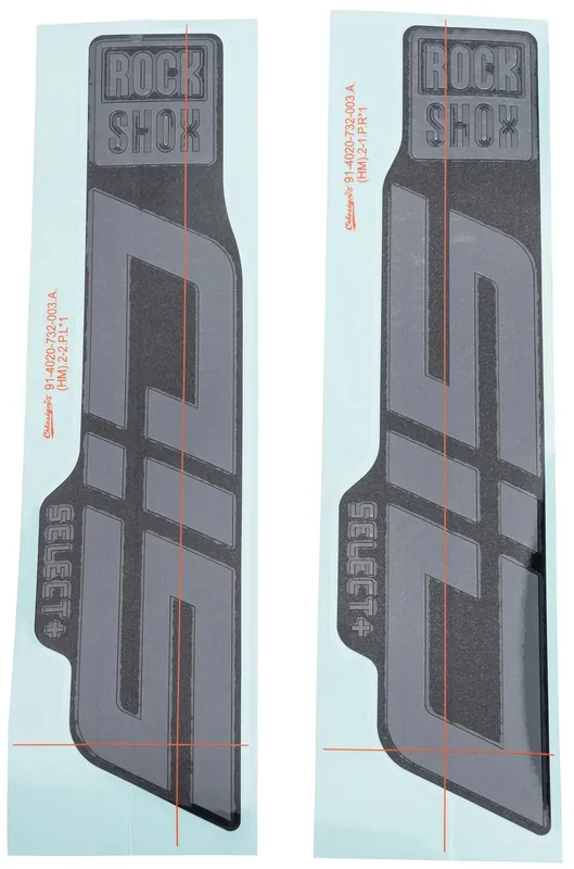 Top-Seller RockShox Dekor Set grau glänzend