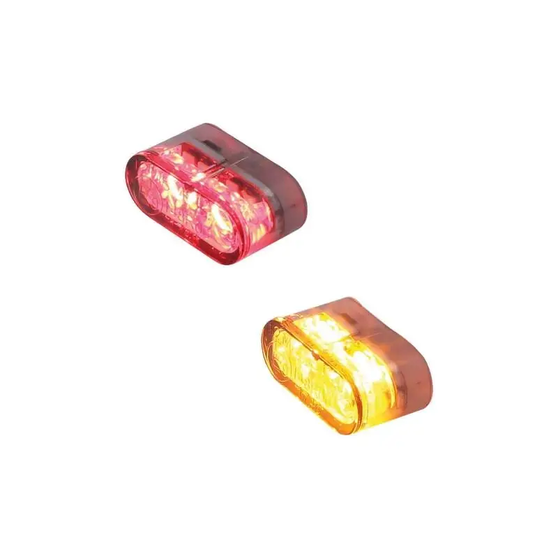 HIGHSIDER pro Little Star_MX Pro LED 3in1 Blinker-Rücklicht-Kombination Modul Linse Rauchgrau (Paar), Hinten Sichere Zahlung