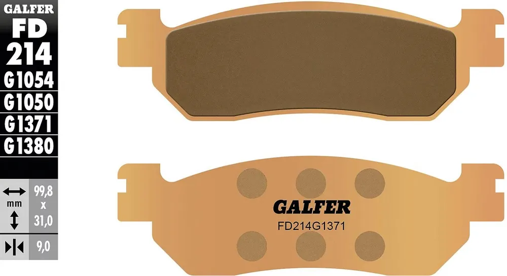 Garantierte Lieferung Galfer Bremsbelag FD214 - G1371