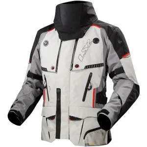Günstig LS2 Apollo Jacke Grau / Schwarz / Rot Herren Gr.4xl