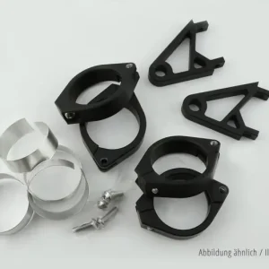 Beliebt HIGHSIDER pro XS Lampenhalter Schwarz Set, Für 38-41 mm Ø