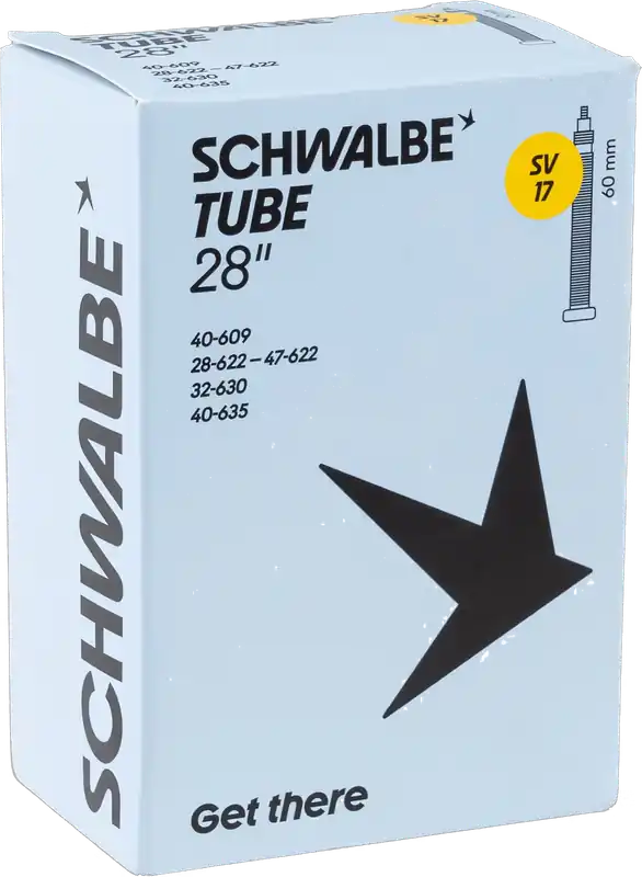 Sonderangebot Schwalbe Schlauch Nr. 17 28 Zoll Sclaverandventil (SV), 60 mm