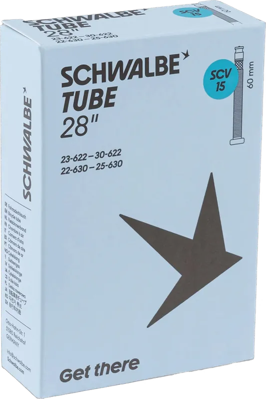 Schwalbe Schlauch Nr. 15 28 Zoll Clik Valve (SCV), 60 mm Neue Kollektion
