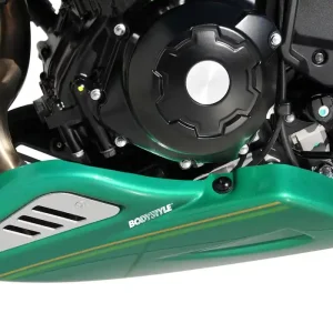 Sonderaktion BODYSTYLE Sportsline Bugspoiler ABS Kunststoff schwarz/rot für KAWASAKI Z650 RS