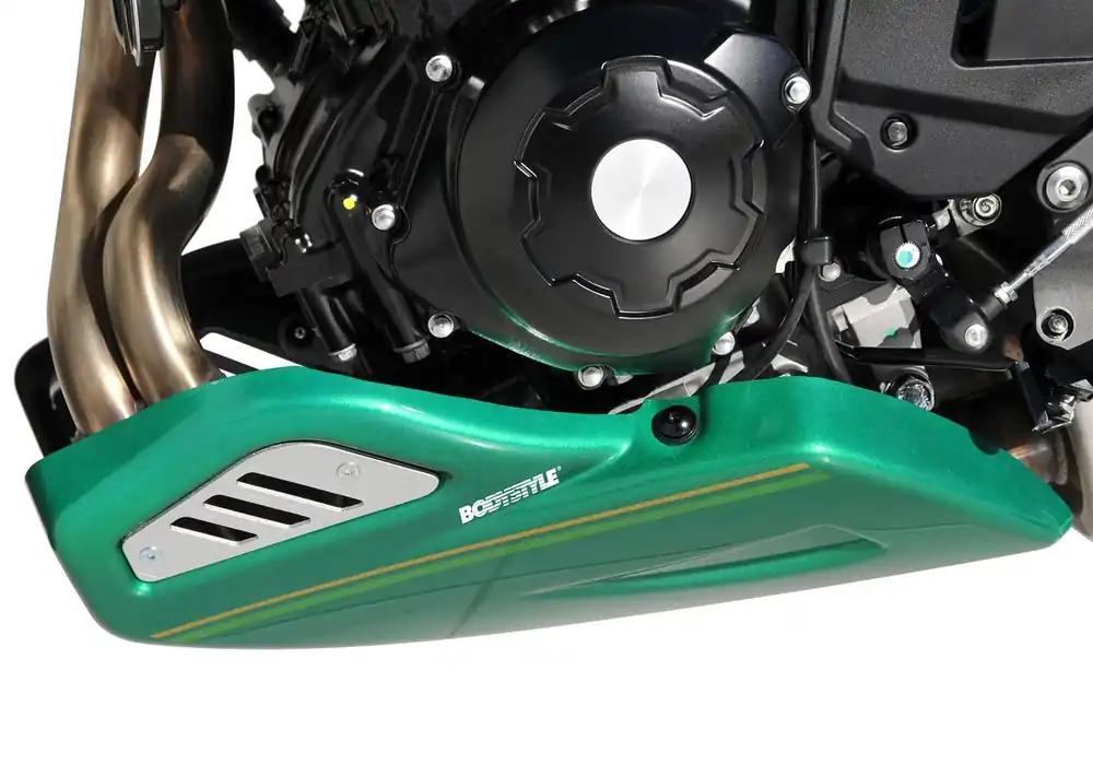 Sonderaktion BODYSTYLE Sportsline Bugspoiler ABS Kunststoff schwarz/rot für KAWASAKI Z650 RS