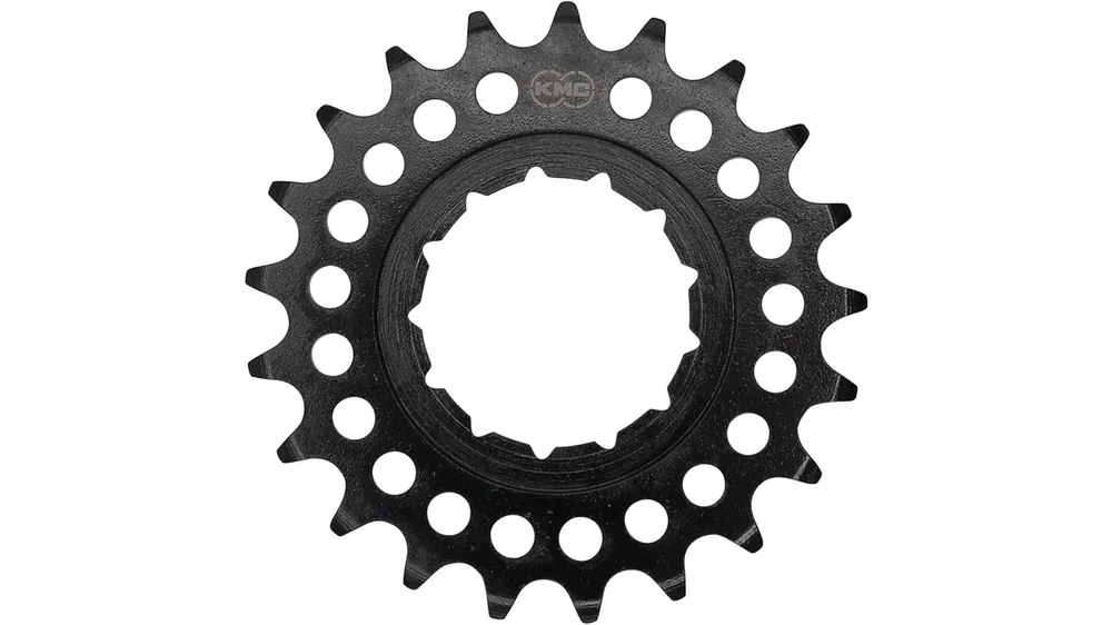 KMC Steck-Zahnkranz 18 Zähne 1/2" x 1/8" CrMo für Rohloff schwarz Sichere Zahlung