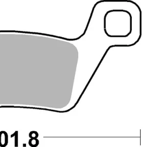 Ausverkauf SBS Bremsbelag 945SI Offroad Sinter