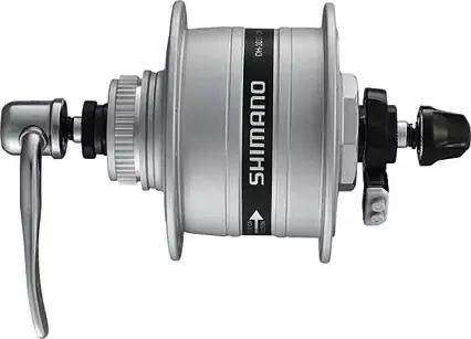 Echt Shimano Nabendynamo DH-3D37 32 Loch silber