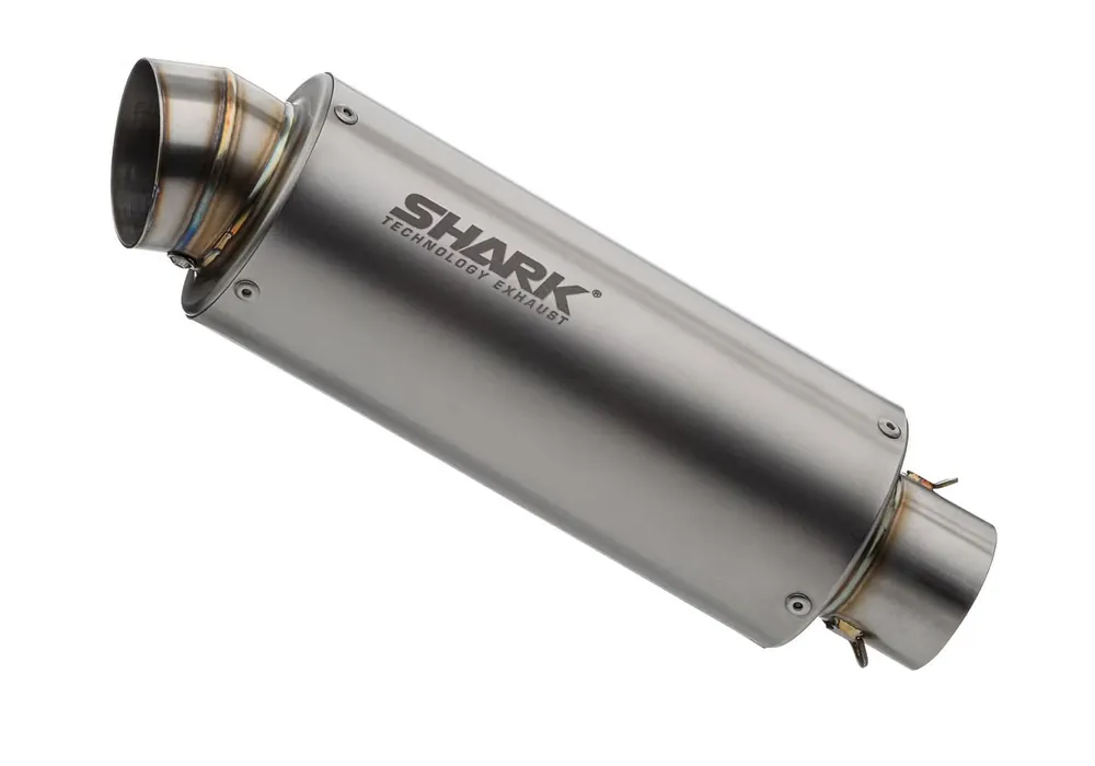 Shark Performance SLIP-ON Titan silber SRC 4 für KAWASAKI ZX-4R / SE / RR EURO5+ Heißes Angebot