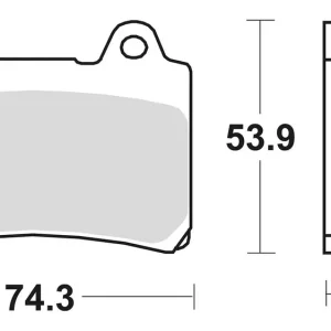 Highlight TRW Bremsbelag MCB 559 mit Zulassung