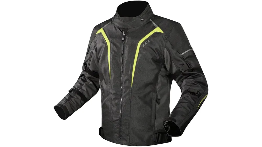 LS2 Sepang Jacke Schwarz / Grau / Neongelb Herren Gr.4xl Kracherpreis