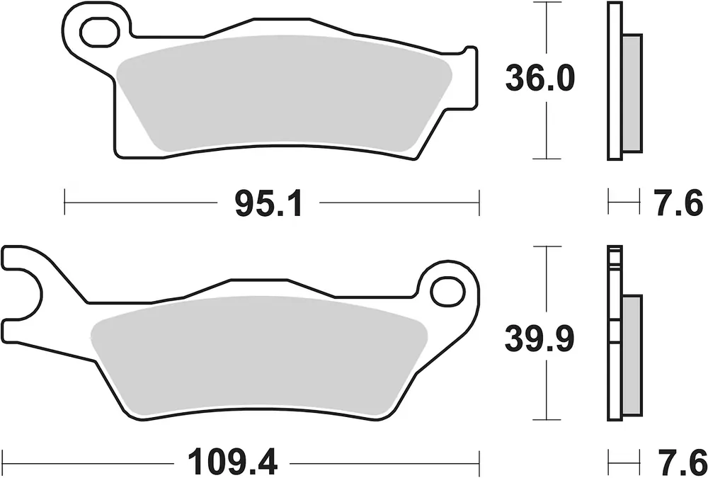 Bestpreis SBS Bremsbelag 910RSI Offroad Racing Sinter