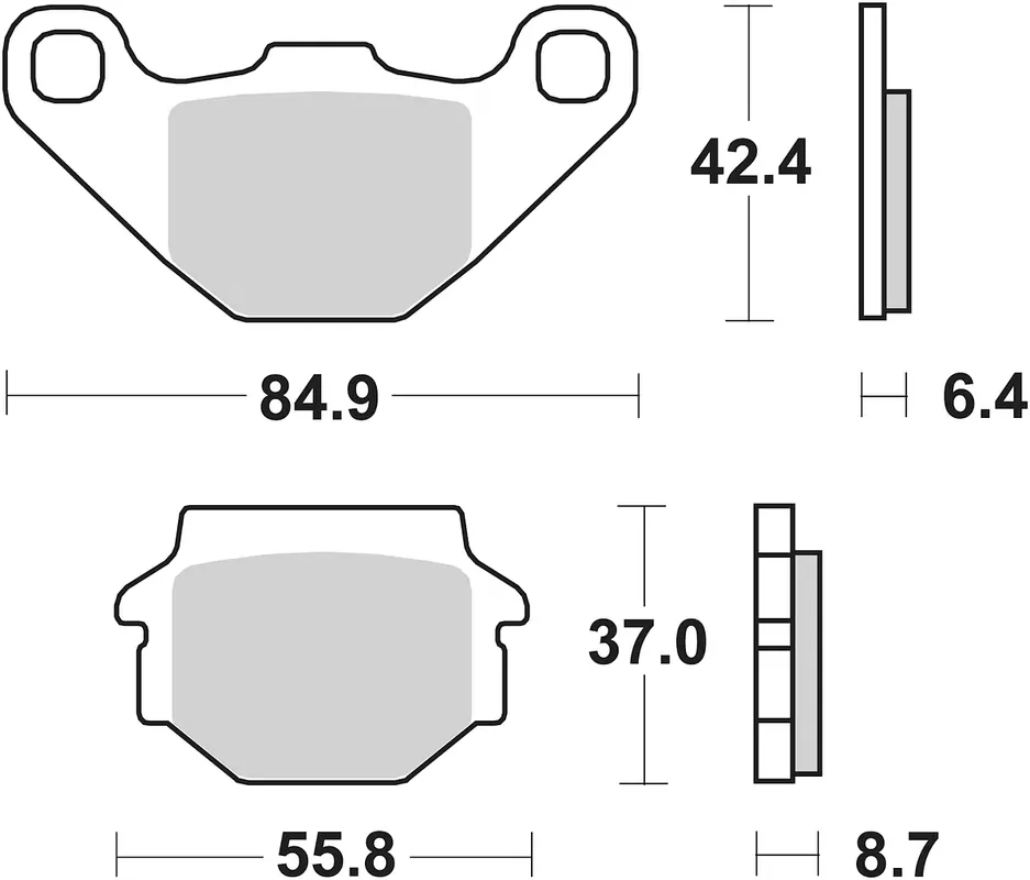 Rabatt SBS Bremsbelag 541HF Street Ceramic