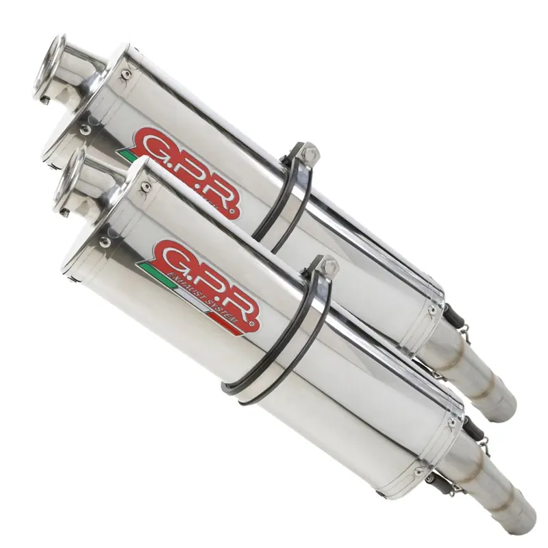 GPR Endschalldämpfer Kawasaki Klv 1000 2004/07 Pair EC-Approv. slip-on exhaust Trioval Wochenendangebot