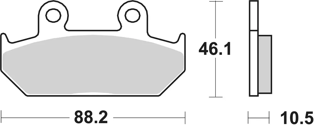 Schnäppchen SBS Bremsbelag 647HF Street Ceramic