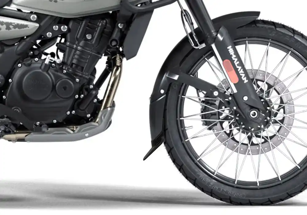 Schnäppchen BODYSTYLE Kotflügelverlängerung vorne ABS Kunststoff schwarz-matt für ROYAL ENFIELD Himalayan 450