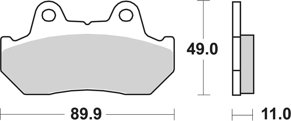 Meistverkauft SBS Bremsbelag 542HF Street Ceramic