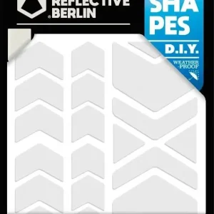 Reflective Berlin Reflexaufkleber Shapes weiß Chevrons Highlight
