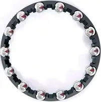 Geprüft Sturmey Archer Kugelring rechts für 3/5/7-Gang Naben schwarz/silber