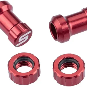Ausverkauf Stan‘s NoTubes Ventilkappe Tubeless Valve Color Kit rot