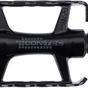 Begrenztes Angebot CONTEC Pedal Blacktop 9/16 Zoll schwarz/silber