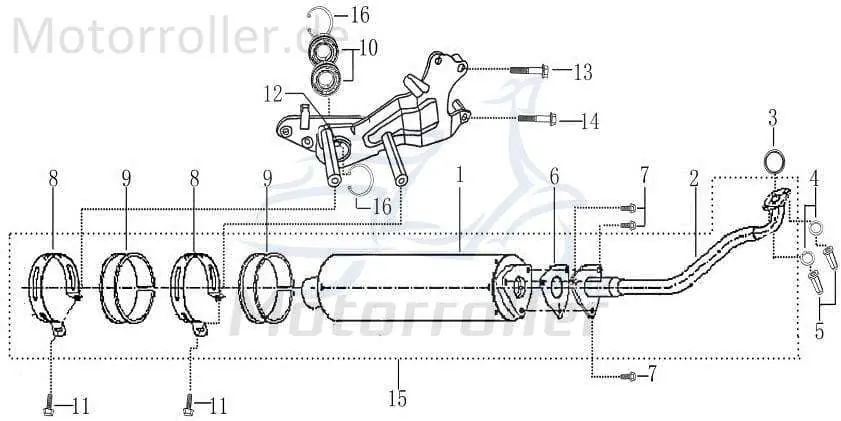 Sechskantschraube M8x70mm Rex RS460 BOSTON 8 9050608070-1 Befestigung Halter Halterung Flachkopfschraube Sechskant-Schraube Scooter Neu