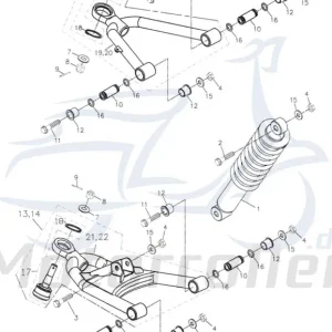 Günstig Unterlegscheibe 10x20x2mm Adly Distanzscheibe ATV 50ccm 2Takt Distanzhalter U-Scheibe Washer Beilagscheibe Ausgleichsscheibe Quad UTV