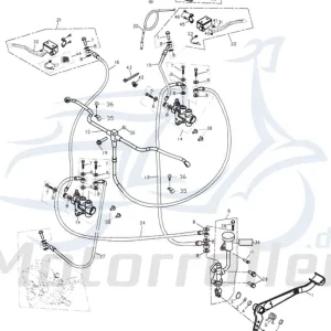Adly Bowdenzug Parkbremse ATV 320 Hurricane Flat 272ccm 4Takt Seilzug Bautenzug Gaszug Chokezug Gasseilzug Gaszugaufnahme 280ccm-4Takt Finale Aktion